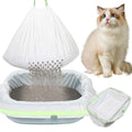 84PCS Sifting Cat Litter Box Liners with Holes, 31 x 18 Inch Q3823
