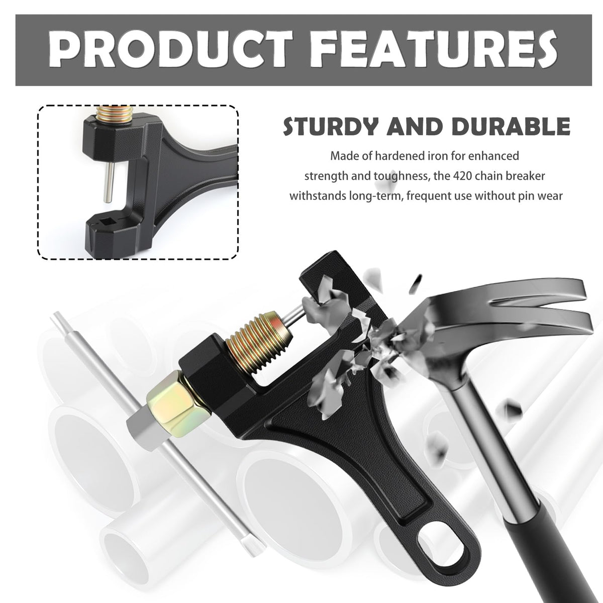 Motorcycle Chain Breaker Tool T38395