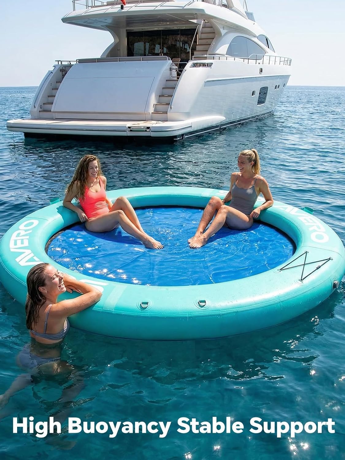 Inflatable Floating Dock and Water Hammock R249004