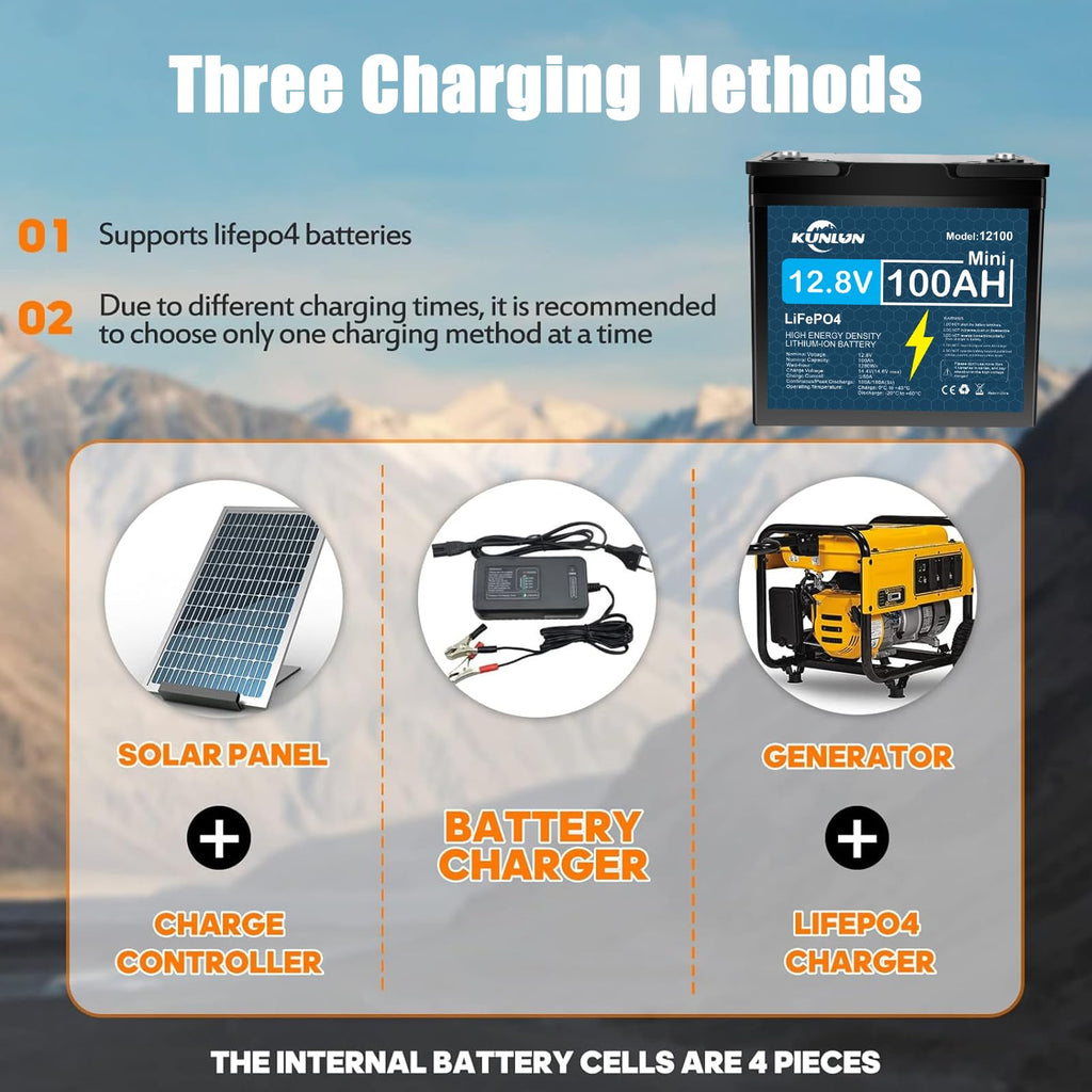 12V 100Ah LiFePO4 Battery D2538