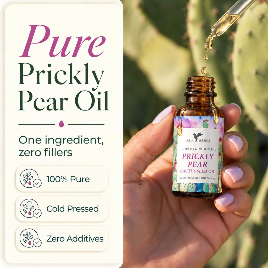 Organic Cold-Pressed Prickly Pear Seed Oil 1 oz W4197