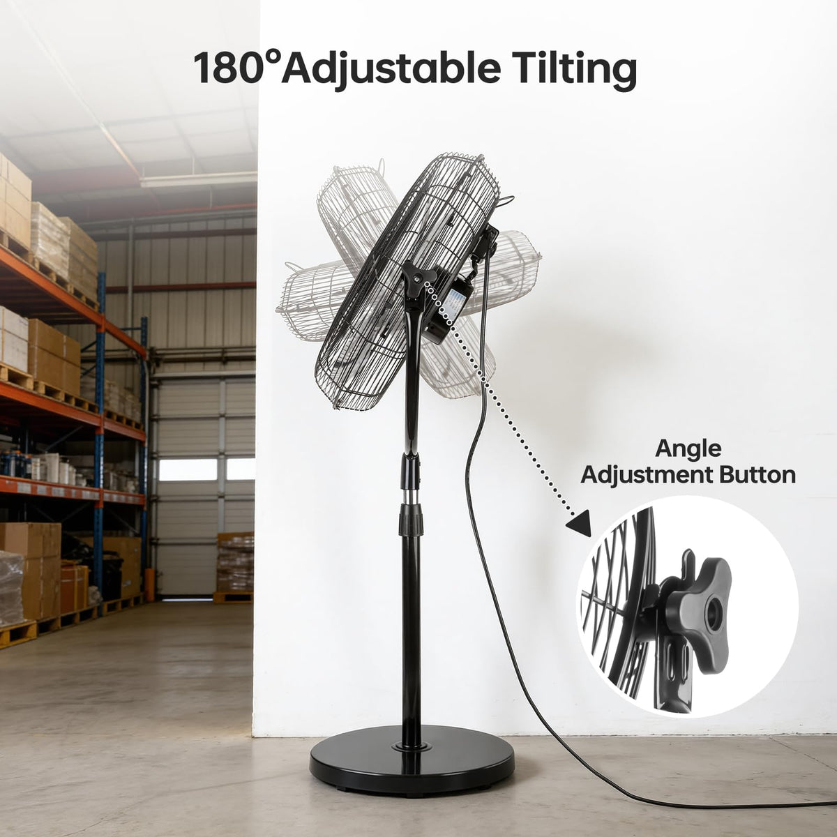 18 Inch Heavy Duty High Velocity Pedestal Fan C368