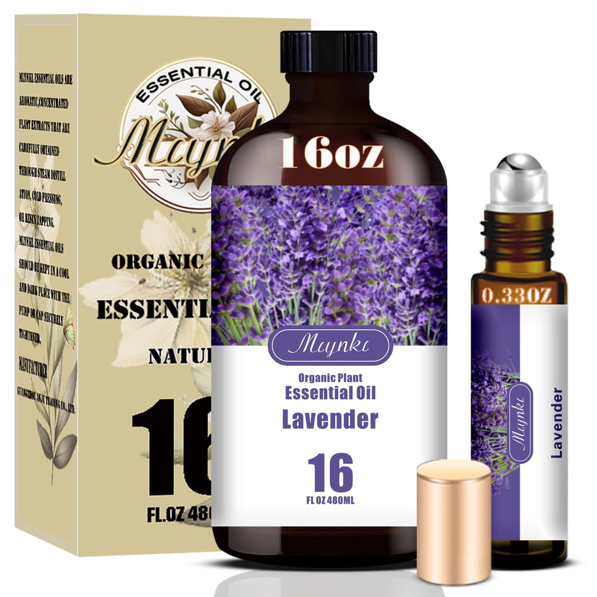 Lavender & Magnolia 16oz & 4oz Pure Natural Scent Set U210713
