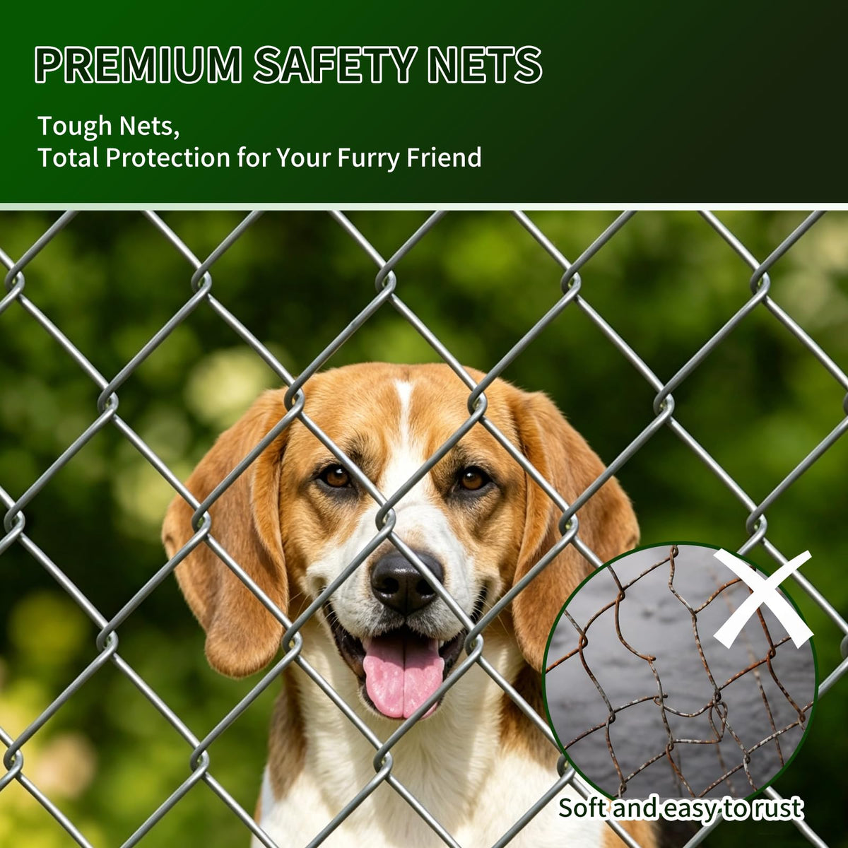 Heavy Duty Outdoor Dog Kennel Galvanized Steel Enclosure P1748