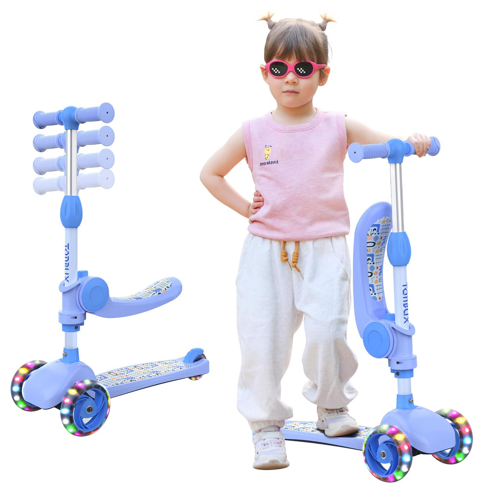 Kids 3 Wheels Scooter with Seat P458373
