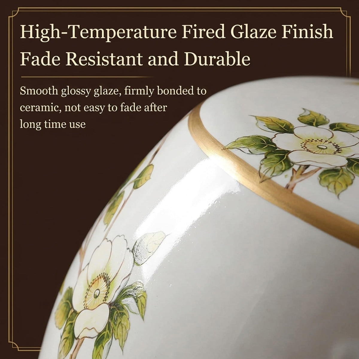 Hand-Painted Ceramic Drum Stool T2787