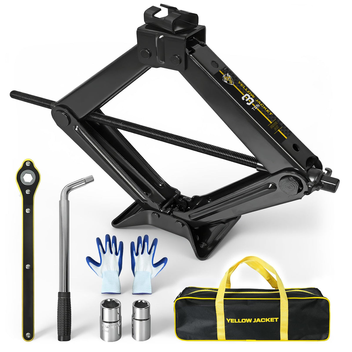 3 Ton Scissor Car Jack with Lug Wrench Y4947