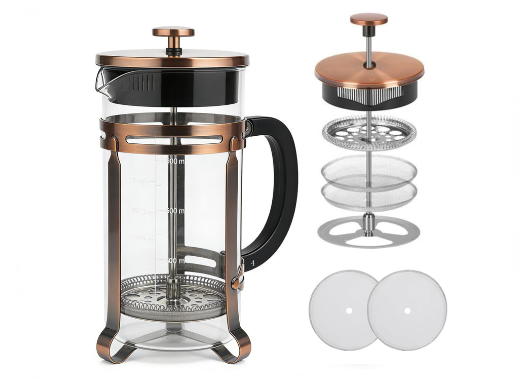 21oz Stainless Steel Glass French Press A976