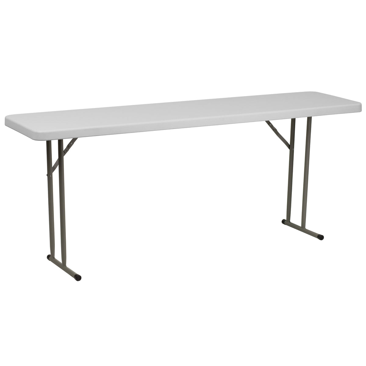 15 Pack 6-Foot Granite White Plastic Folding Table Q80803