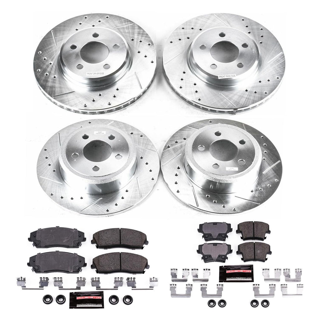 Brake Pad & Rotor Kit Front & Rear B68370