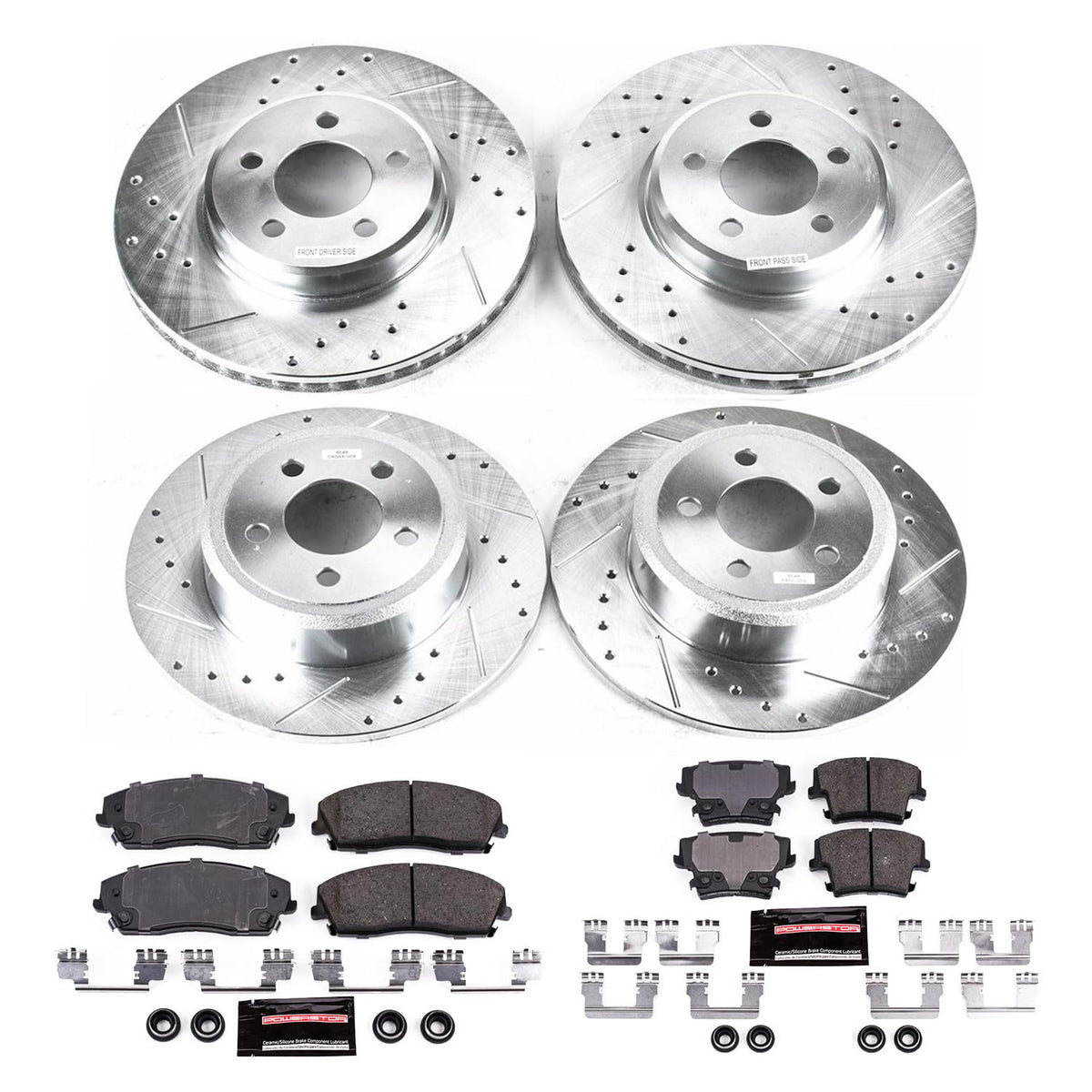 Brake Pad & Rotor Kit Front & Rear B68370