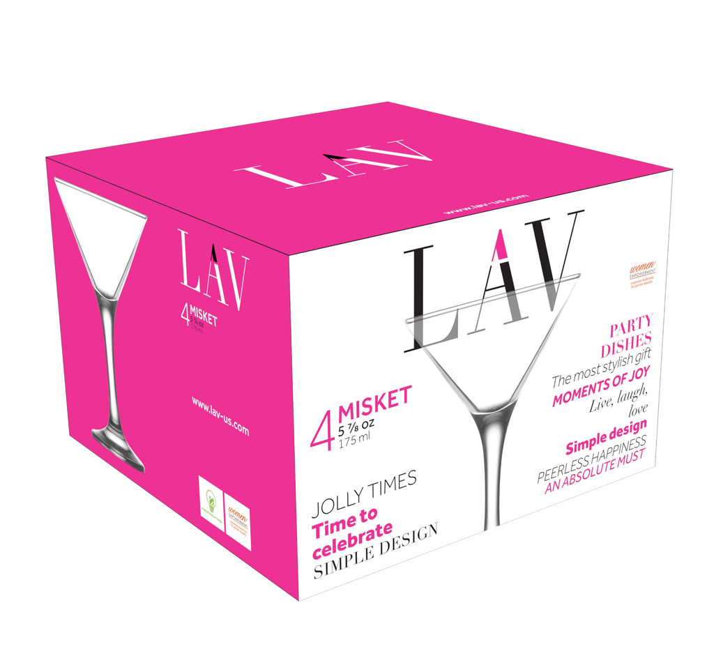 Martini Glasses Set of 4 6 oz S63478