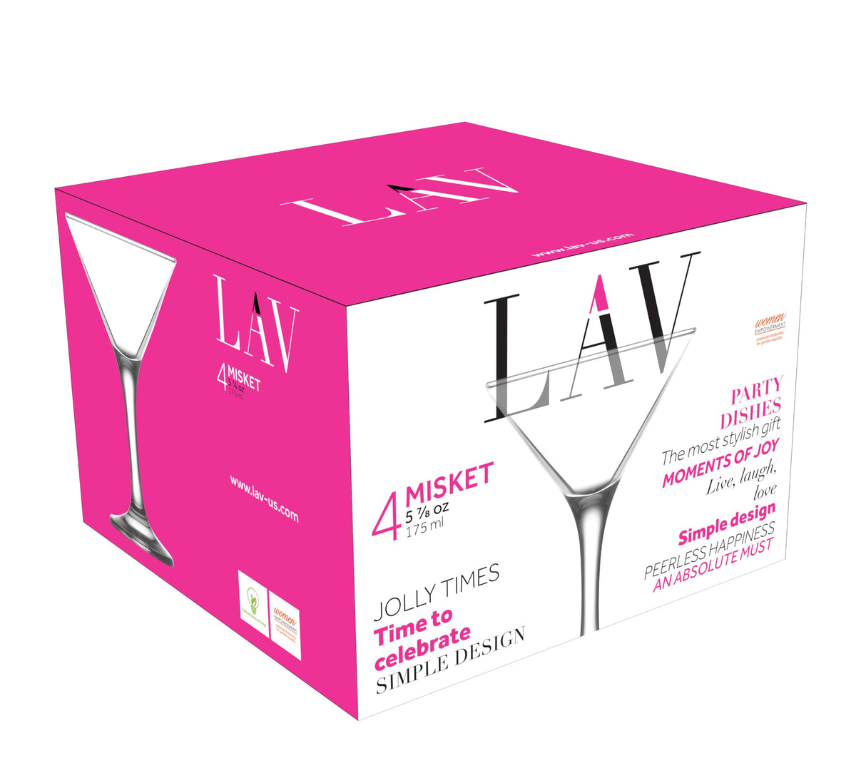 Martini Glasses Set of 4 6 oz S63478