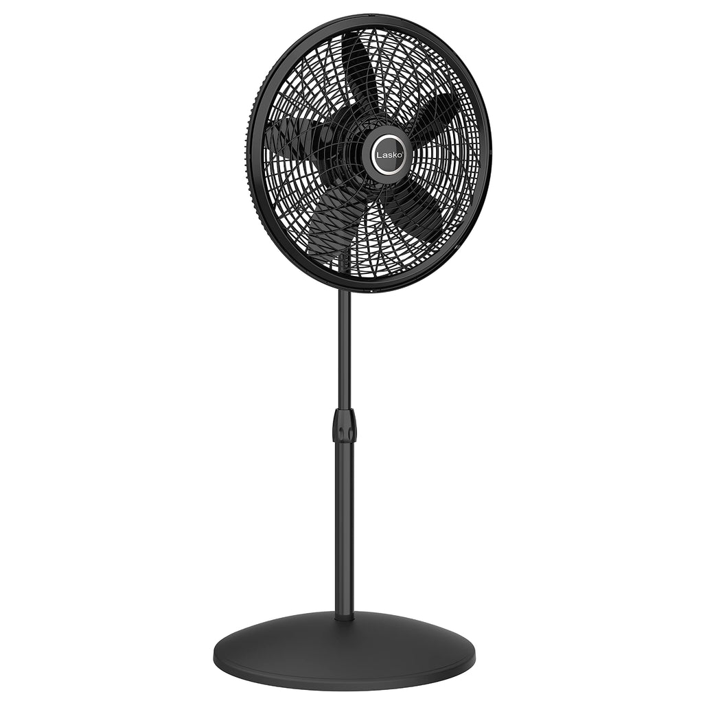 White 16 Inch and Black 18 Inch Oscillating Pedestal Stand Fans E289765