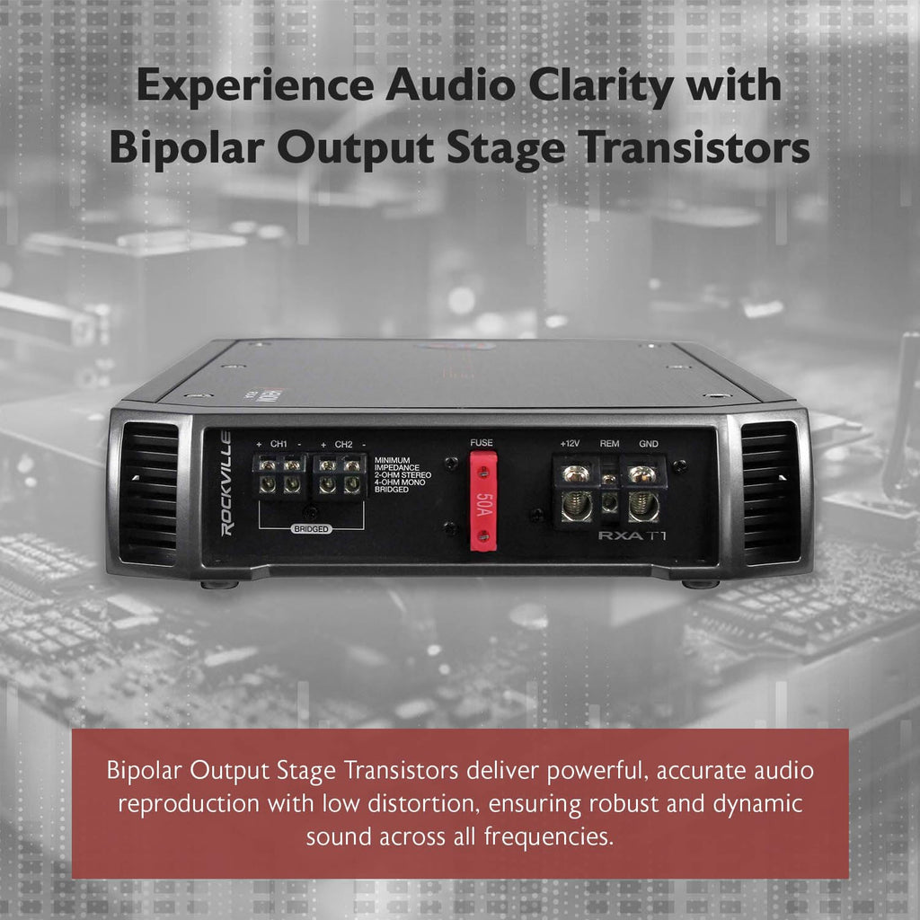 2-Channel Class A/B Car Amplifier 1500W Peak O5390