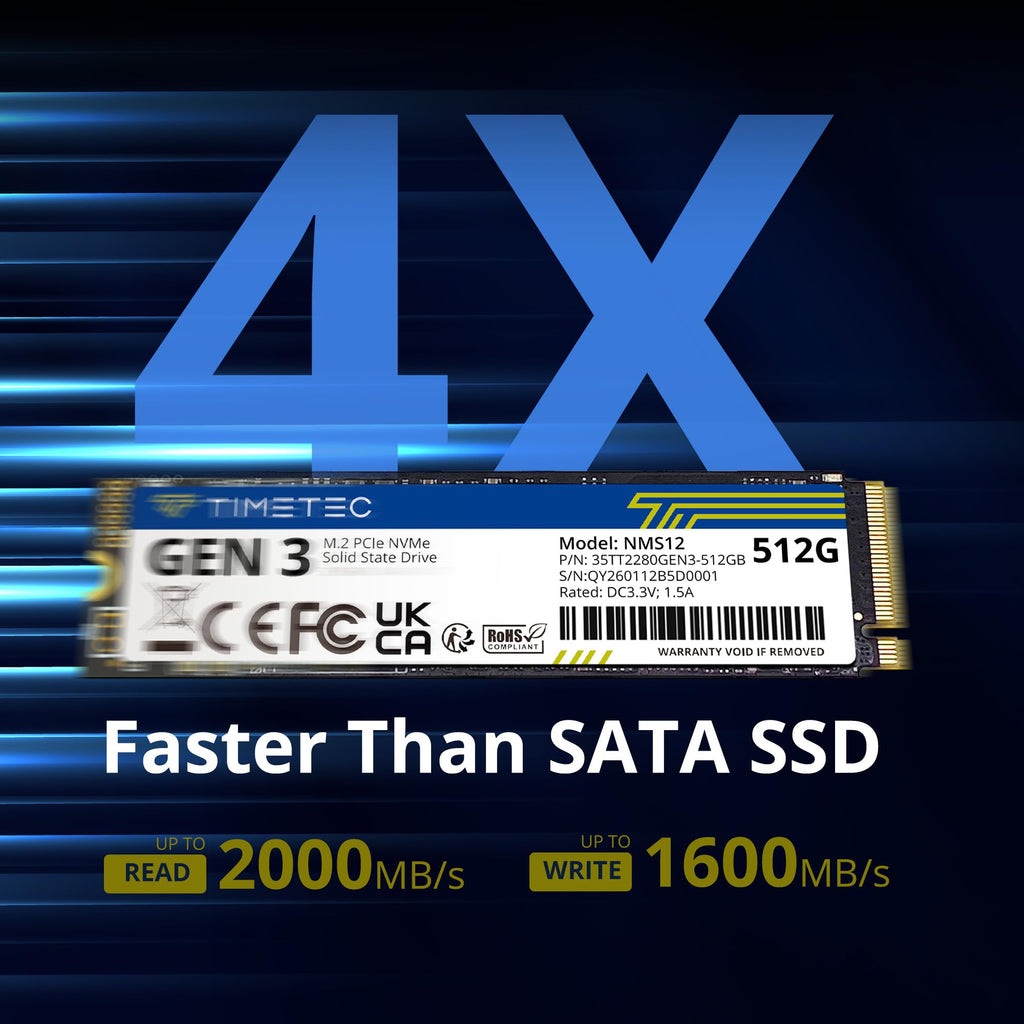 512GB NVMe PCIe M.2 2280 Internal SSD A2077