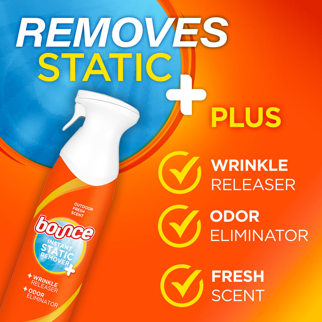 Anti Static Spray, 3 in 1 Wrinkle Release Fabric Refresher Spray 9.7 Fl Oz Z34830