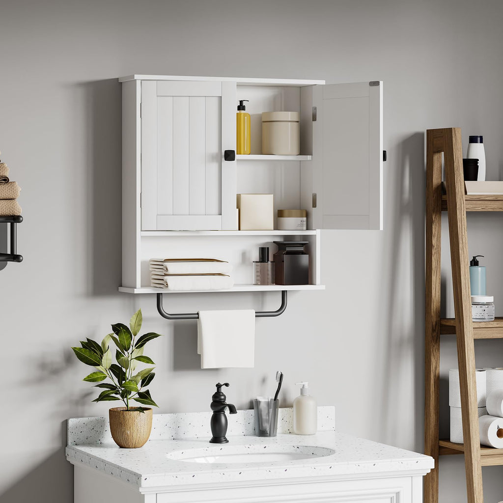 Wall Mounted Medicine Cabinet with Towels Bar D318921