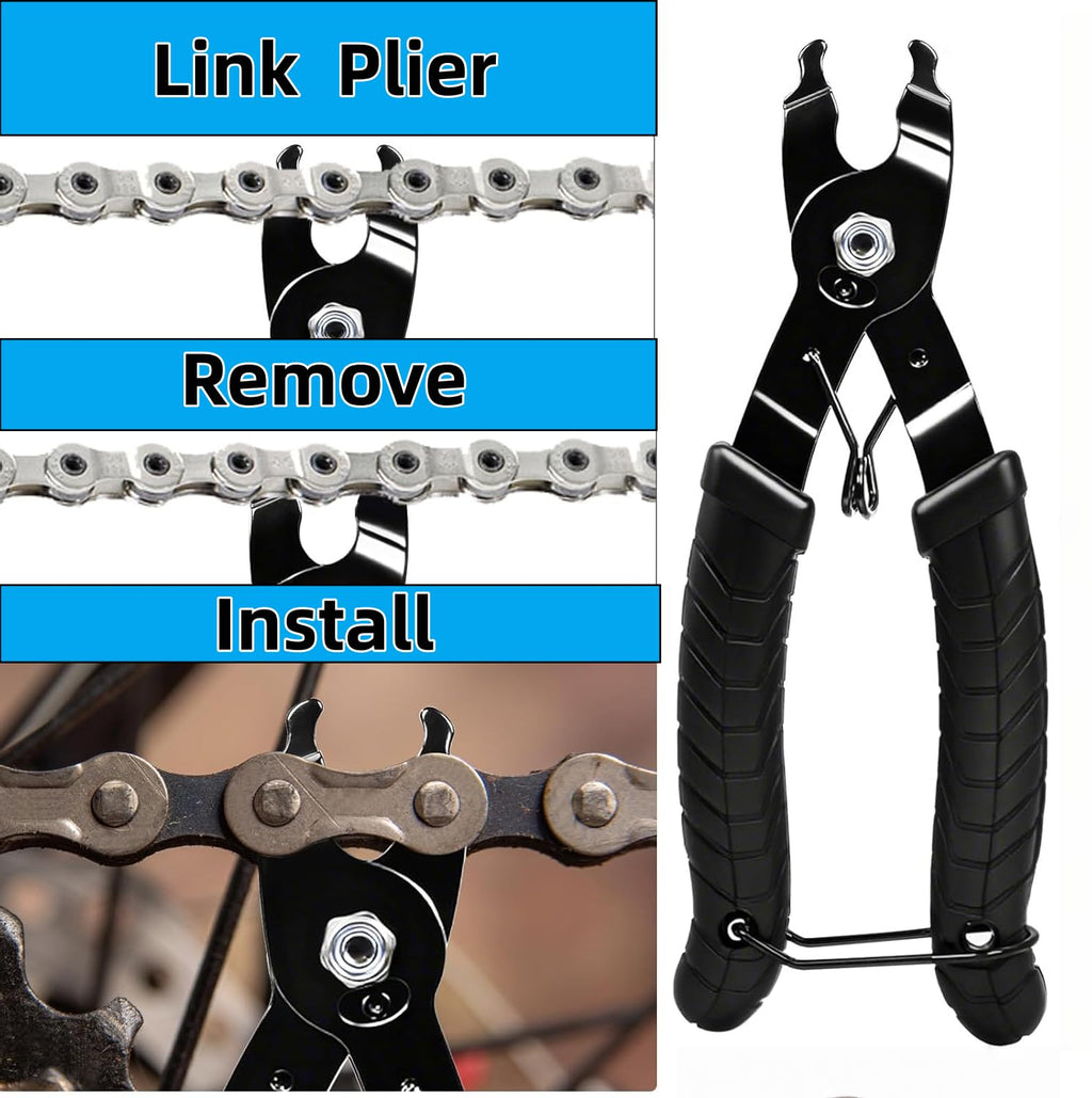 Bike Chain Repair Tool Kit with Chain Breaker, Master Link Pliers & Wear Checker N609300