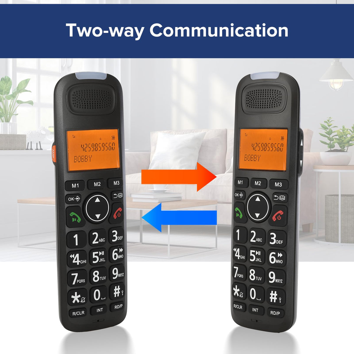 Black Cordless Phone System with Answering Machine F71142