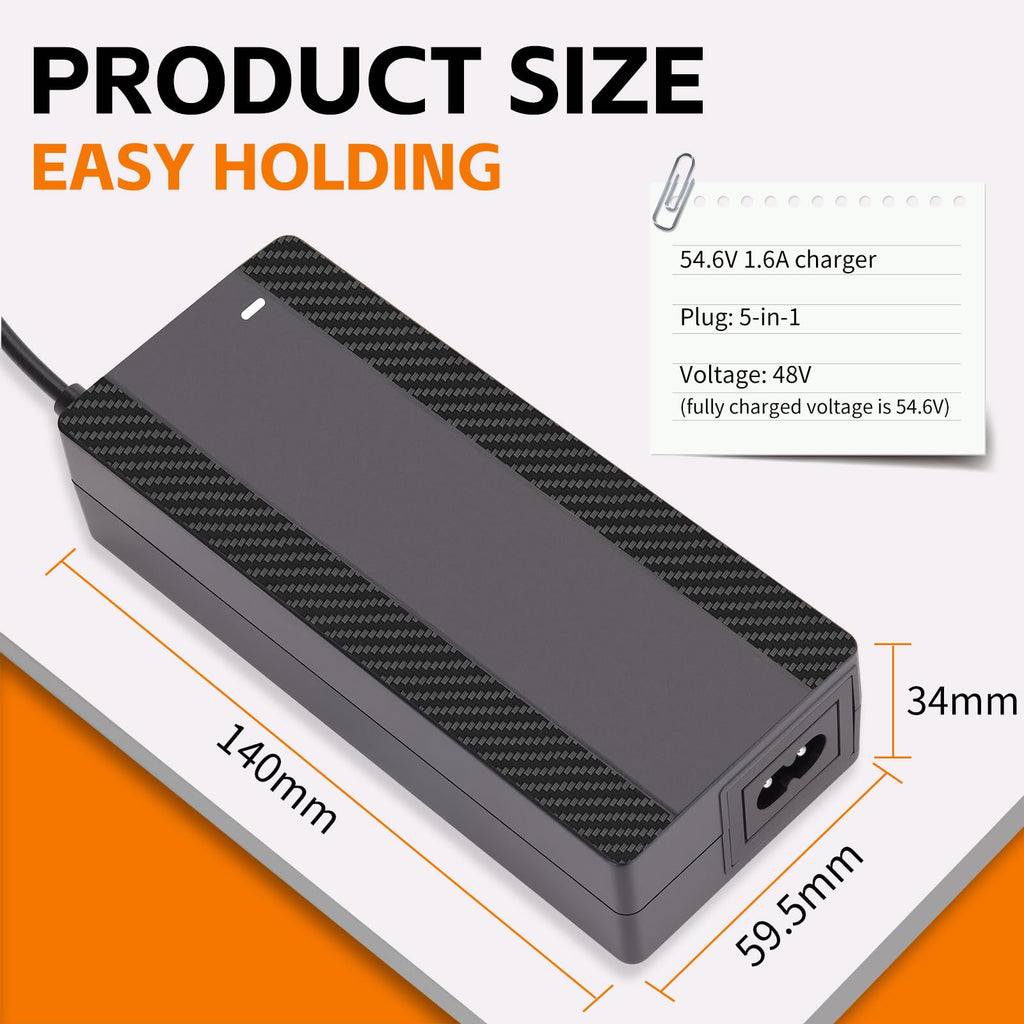 54.6V 1.6A Electric Scooter Charger for 48V Lithium Battery H681004