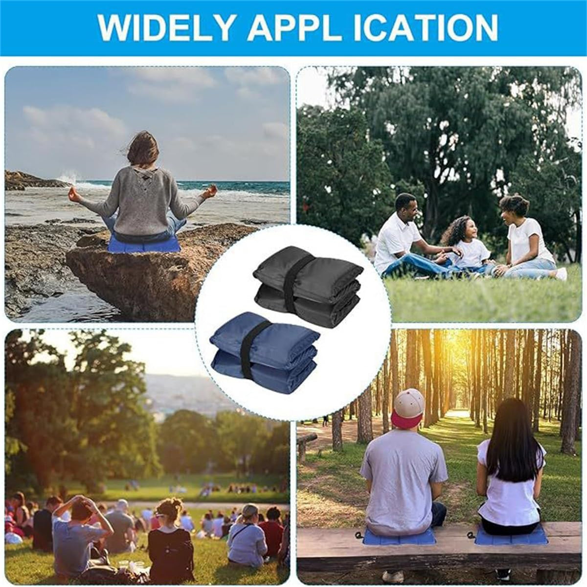 Foldable Waterproof Oxford Camping Seat Cushion Y9577