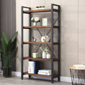 5 Tier Solid Wood Metal Bookcase C155