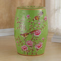 Hand-Painted Ceramic Drum Stool T2787