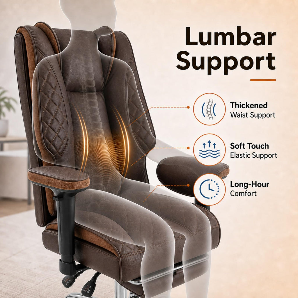 Big and Tall High Back Executive Office Chair with Foot Rest W791
