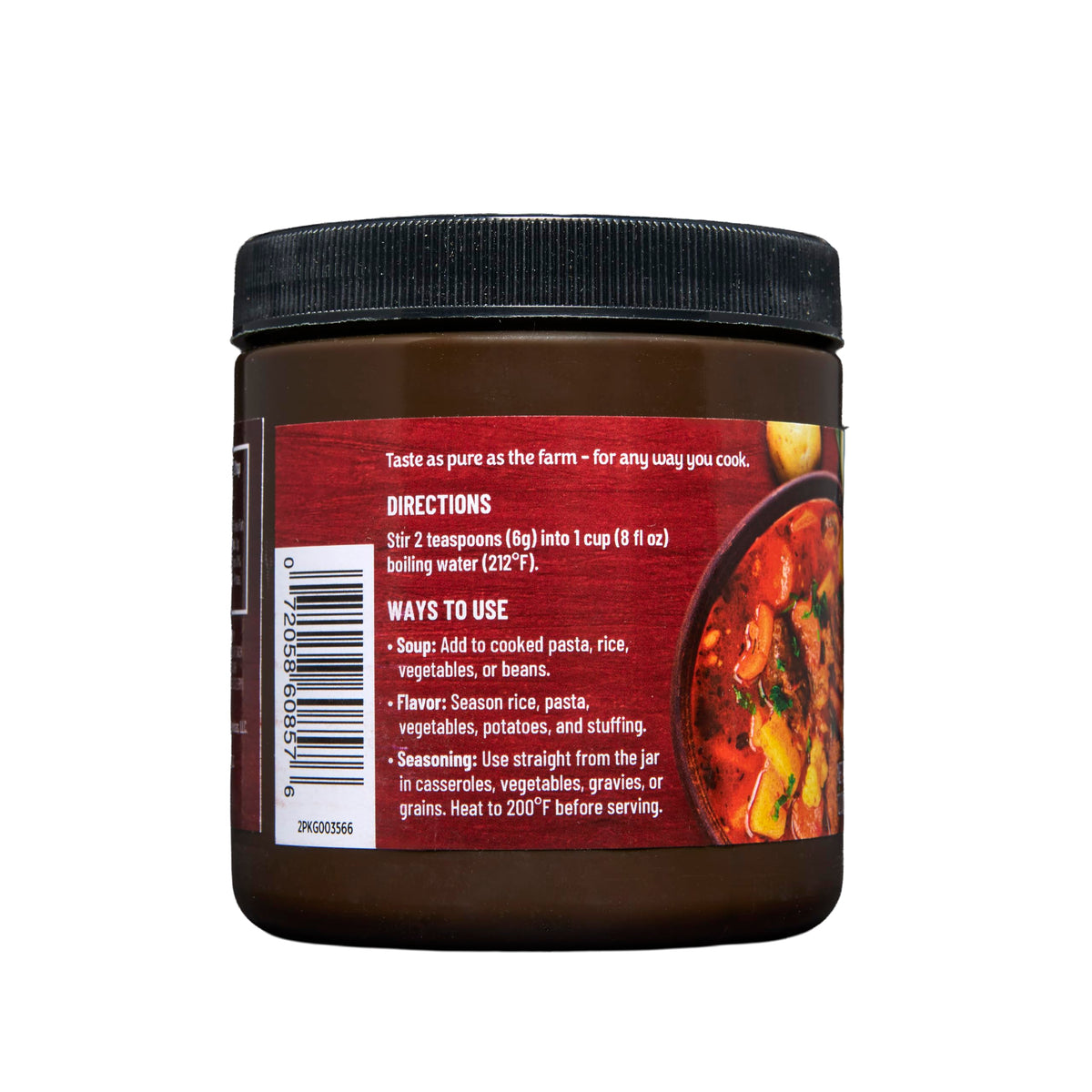 Beef Broth Base Granulated Bouillon Seasoning 12 oz Jar U105188