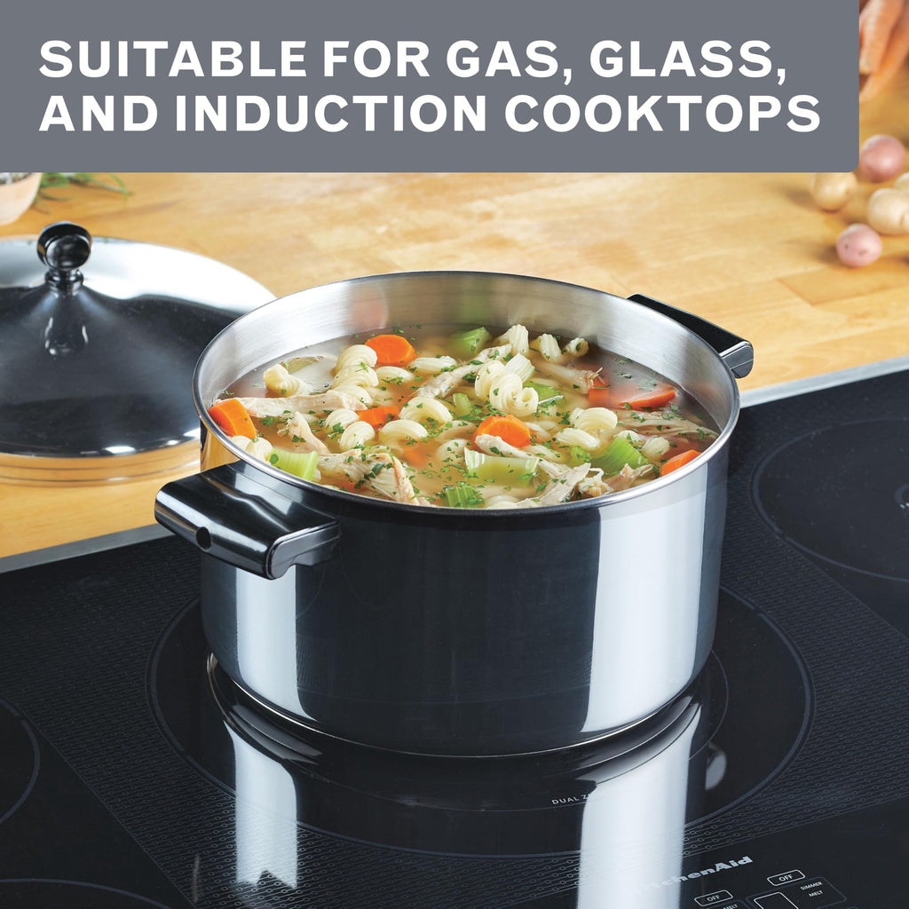 Stainless Steel 6-Quart Stockpot with Lid W38662