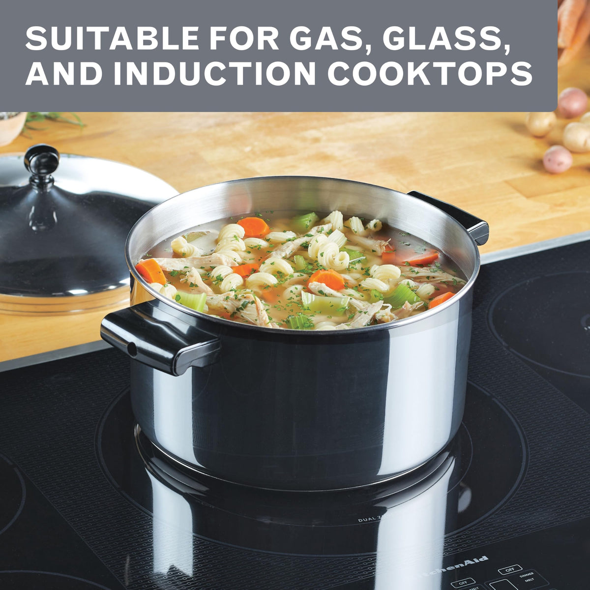 Stainless Steel 6-Quart Stockpot with Lid W38662