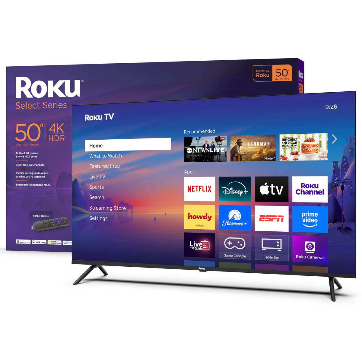 50-Inch 4K HDR LED Smart TV J6449