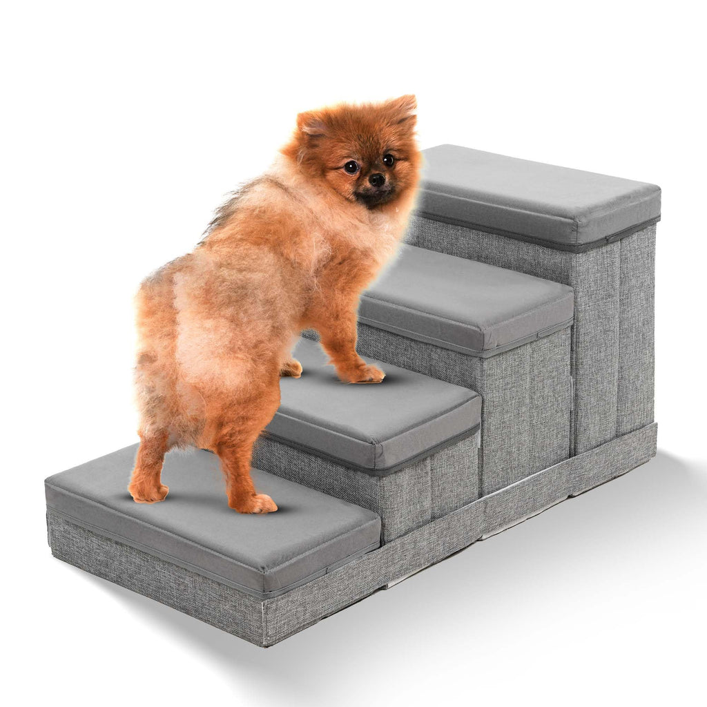 Foldable Pet Stairs with Storage B439251