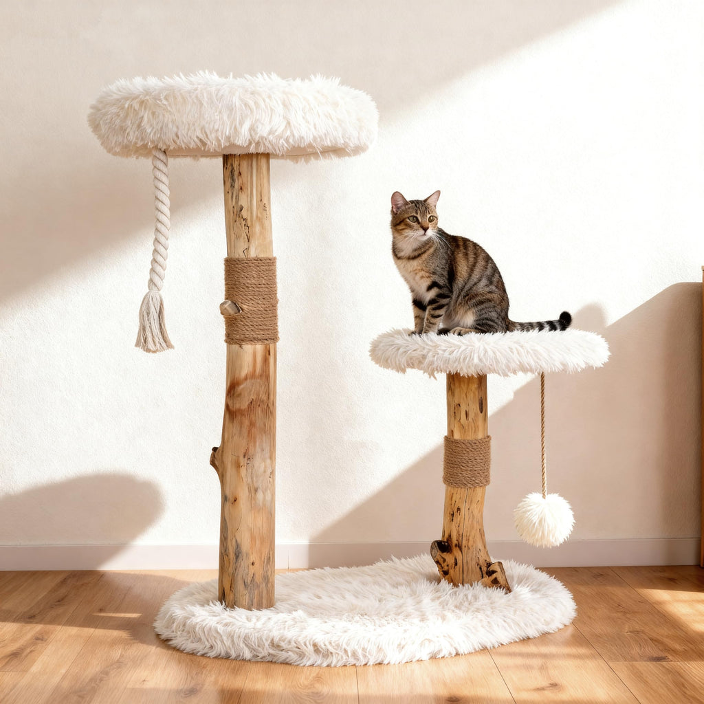 Modern Cat Tree Tower with Sisal Scratching Post O6217