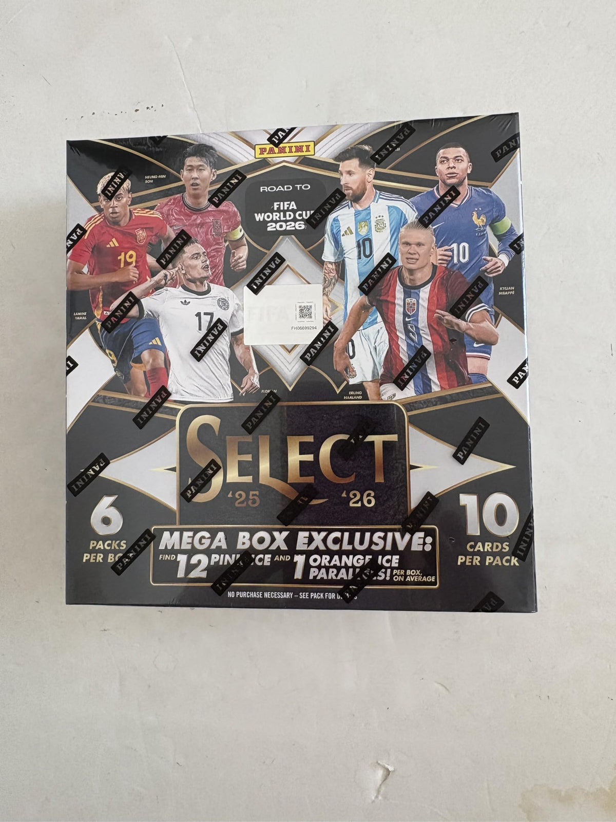 2026 Panini Select FIFA World Cup Soccer Trading Cards Mega Box J37250