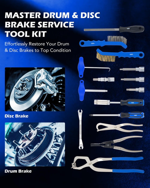 15-Piece Drum & Disc Brake Tool Kit D67923