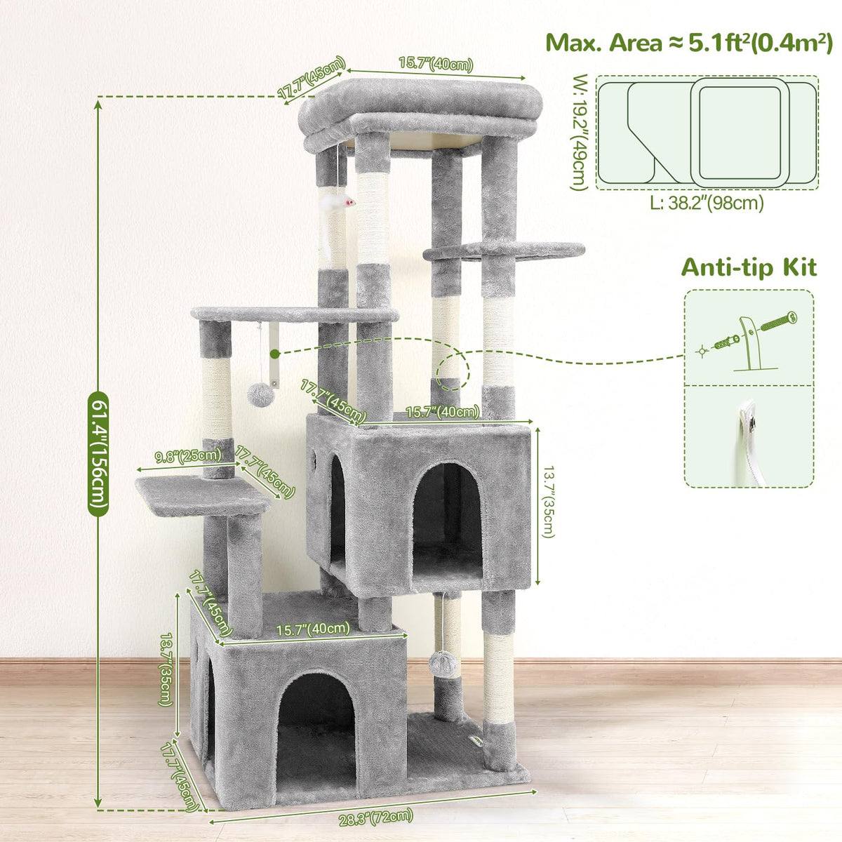 Light Grey Cat Tree I796464