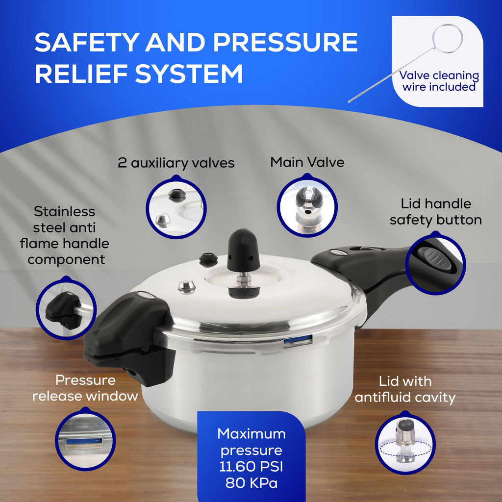 3.7 Qt Aluminum Pressure Pot O90780