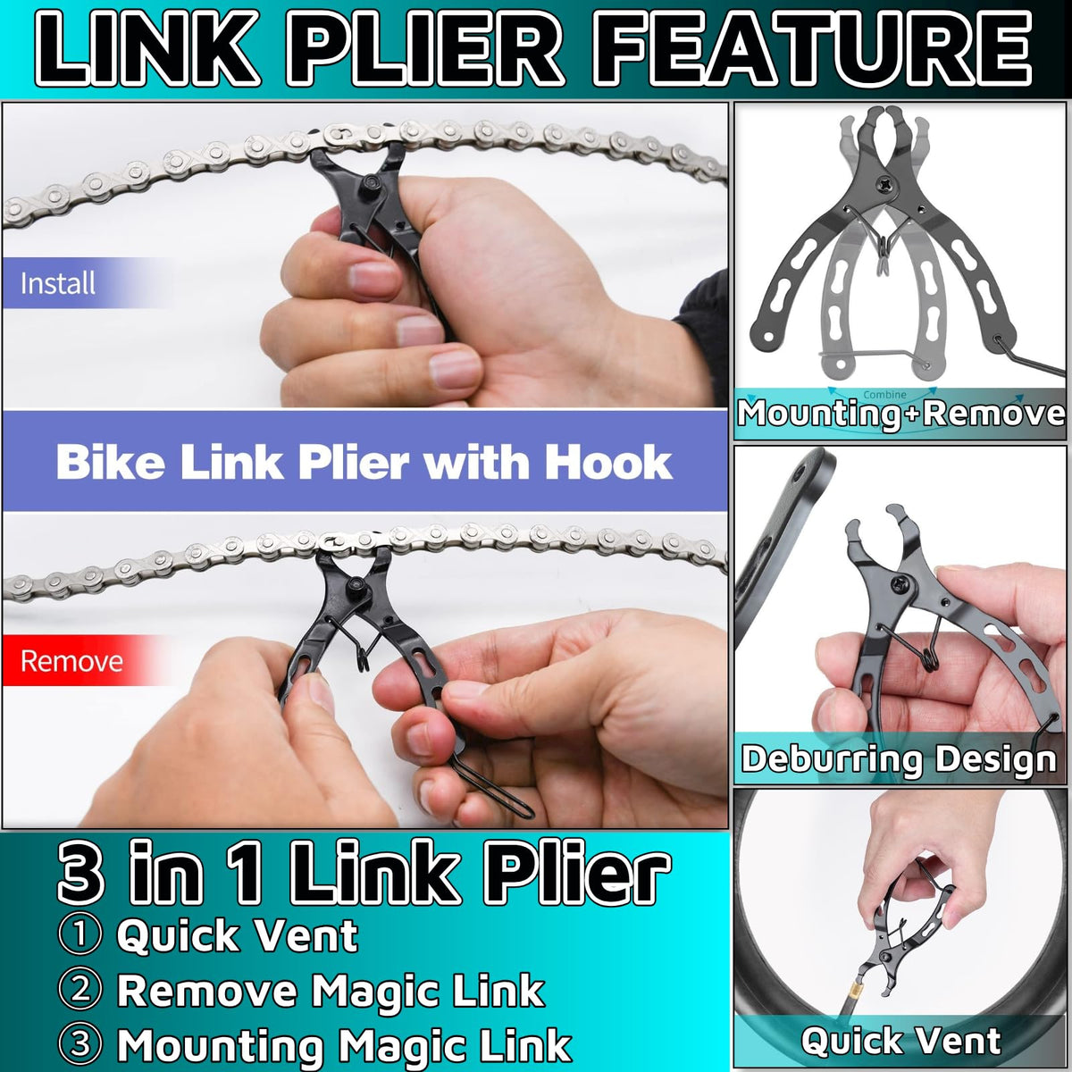 Bike Chain Tool 3 Pcs Y8532