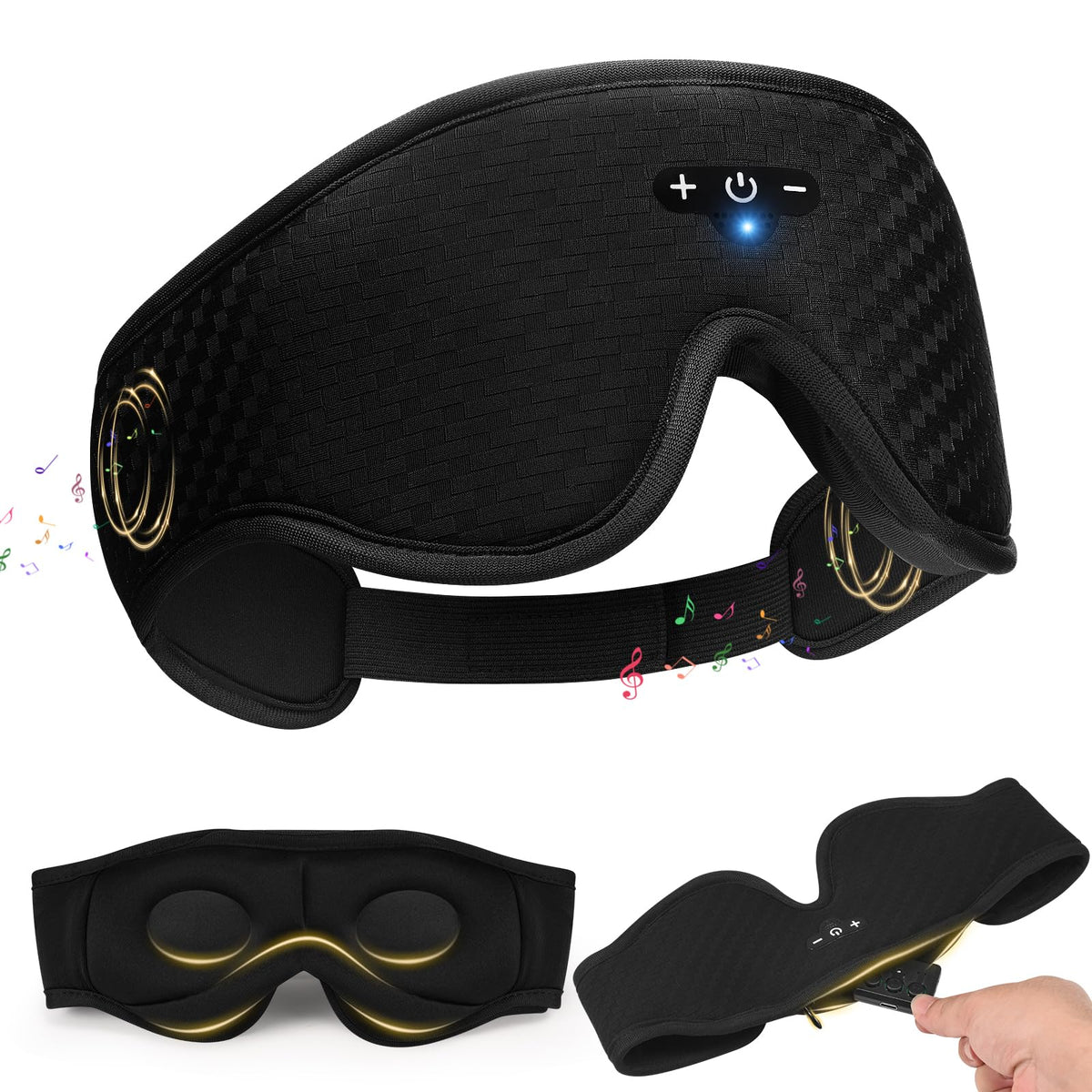 Adjustable Sleep Mask with Bluetooth Headphones K38275
