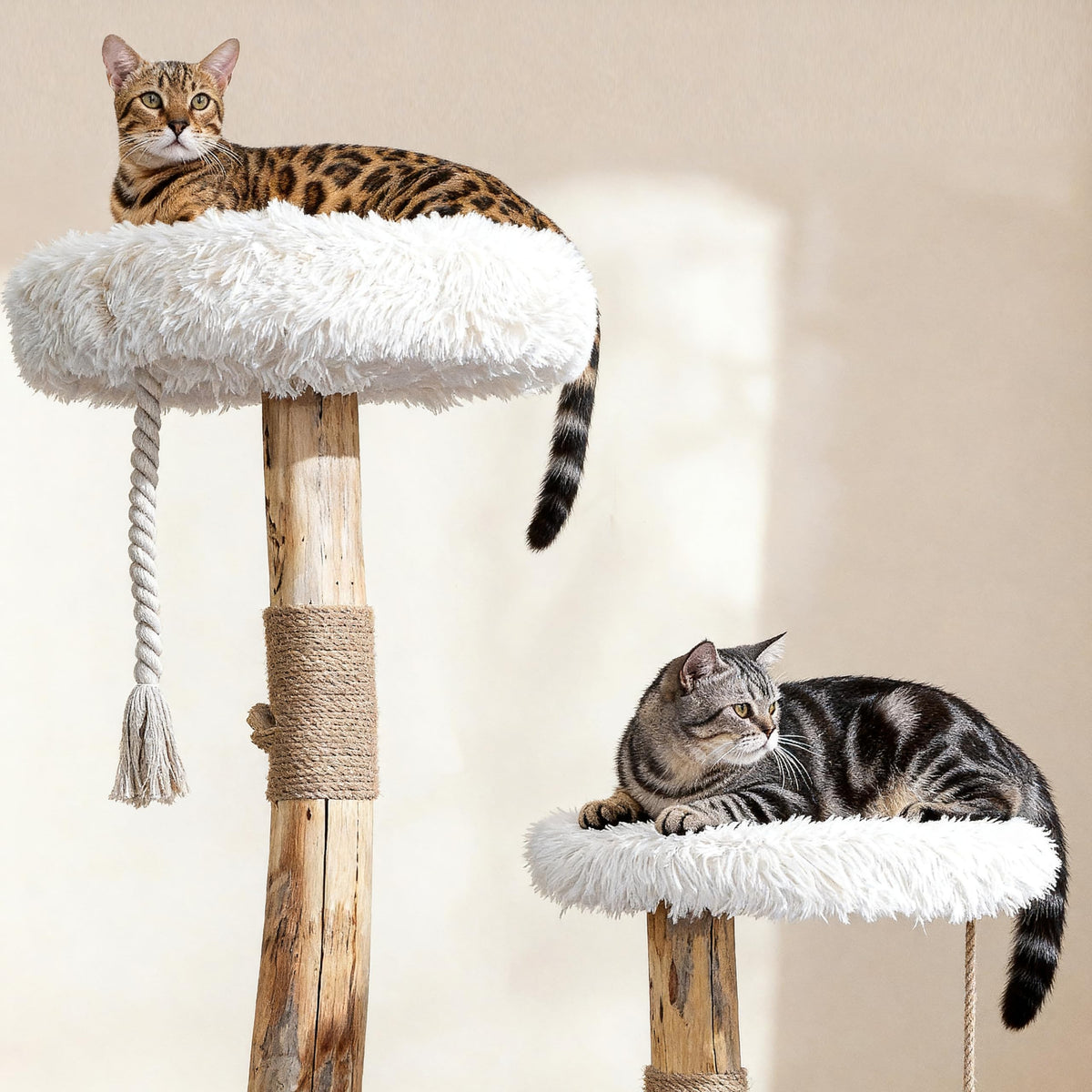 Modern Cat Tree Tower with Sisal Scratching Post O6217
