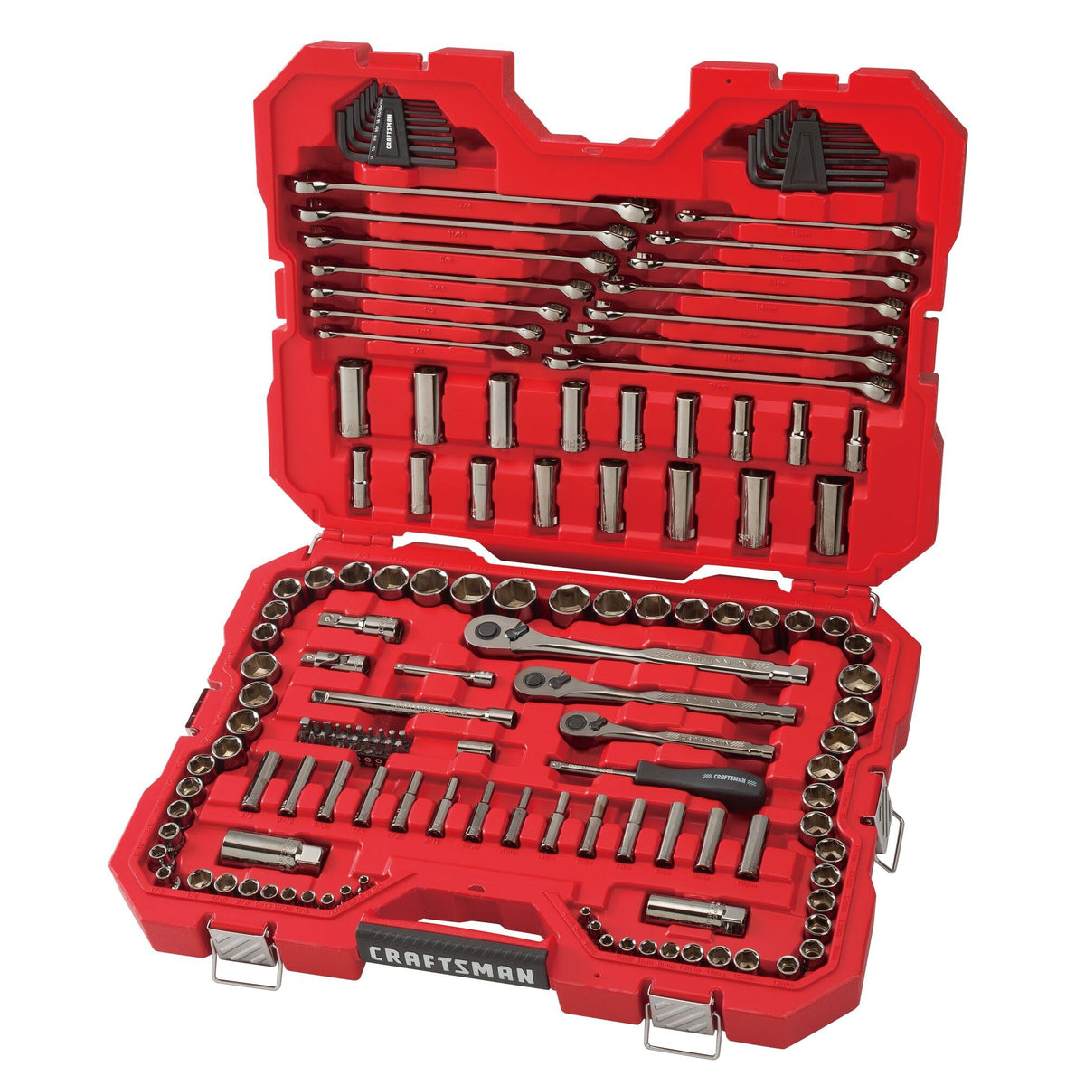 1/4" & 3/8" & 1/2" Drive SAE/Metric 150 Piece Mechanics Tool Set H96968