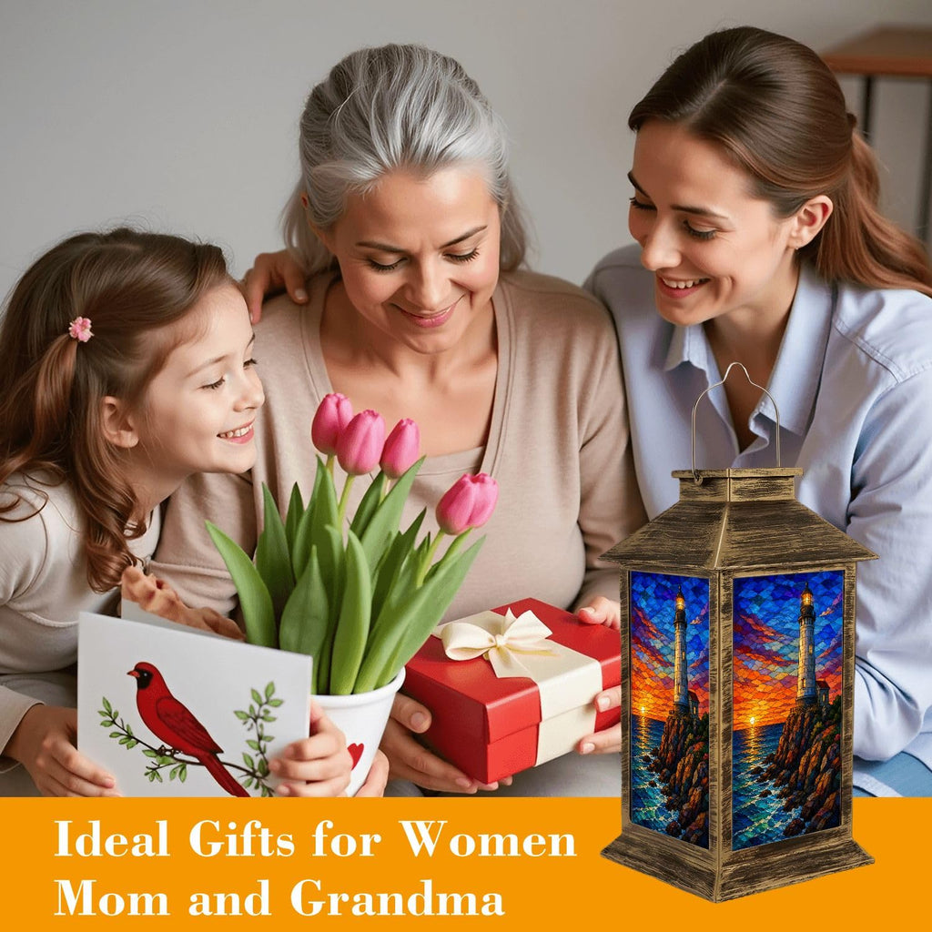 Waterproof Mosaic LED Solar Lantern Y731043