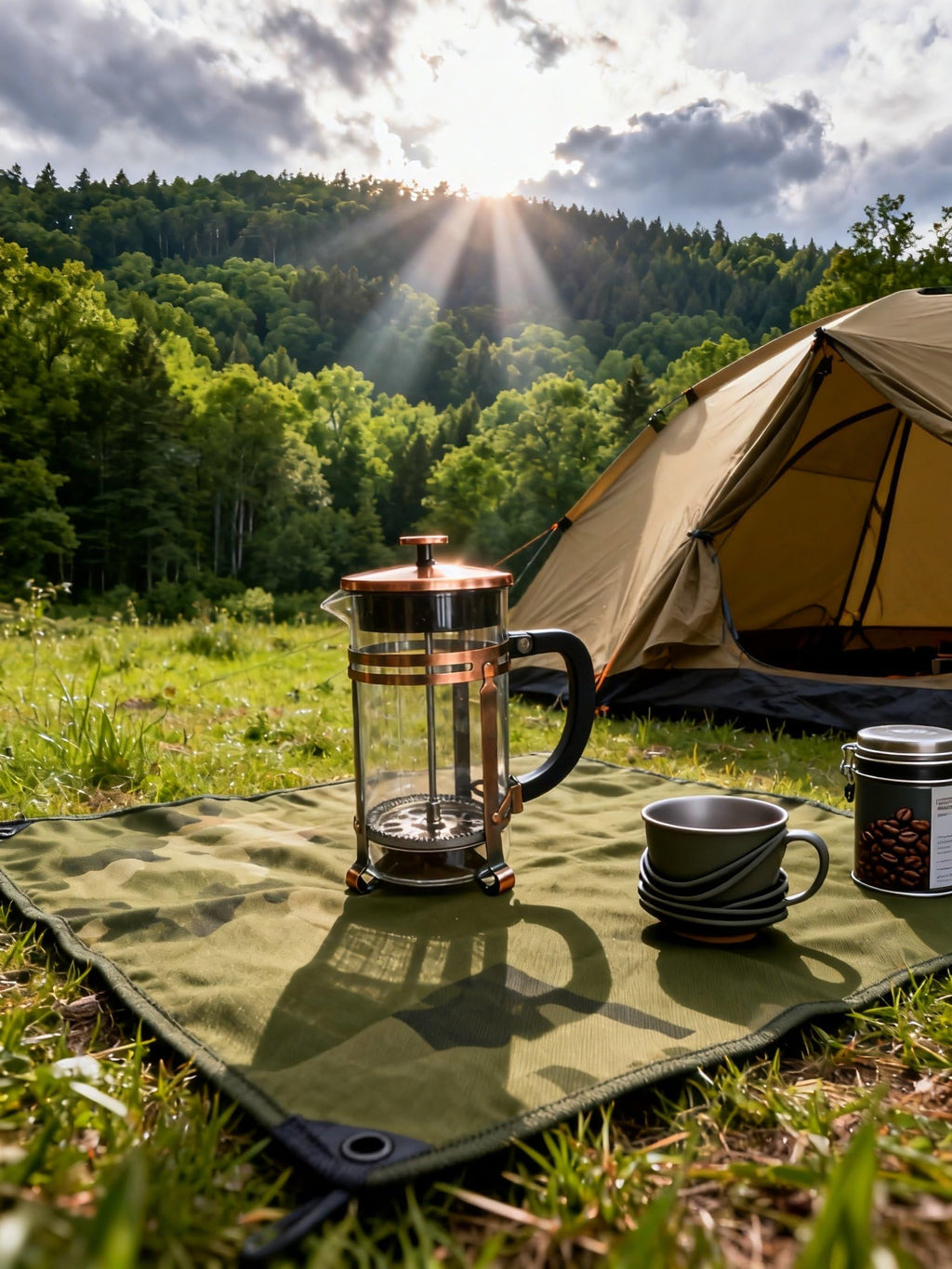 21oz Stainless Steel Glass French Press A976