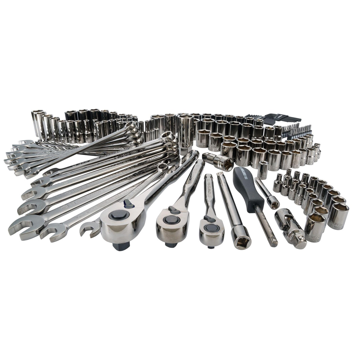 1/4" & 3/8" & 1/2" Drive SAE/Metric 150 Piece Mechanics Tool Set H96968
