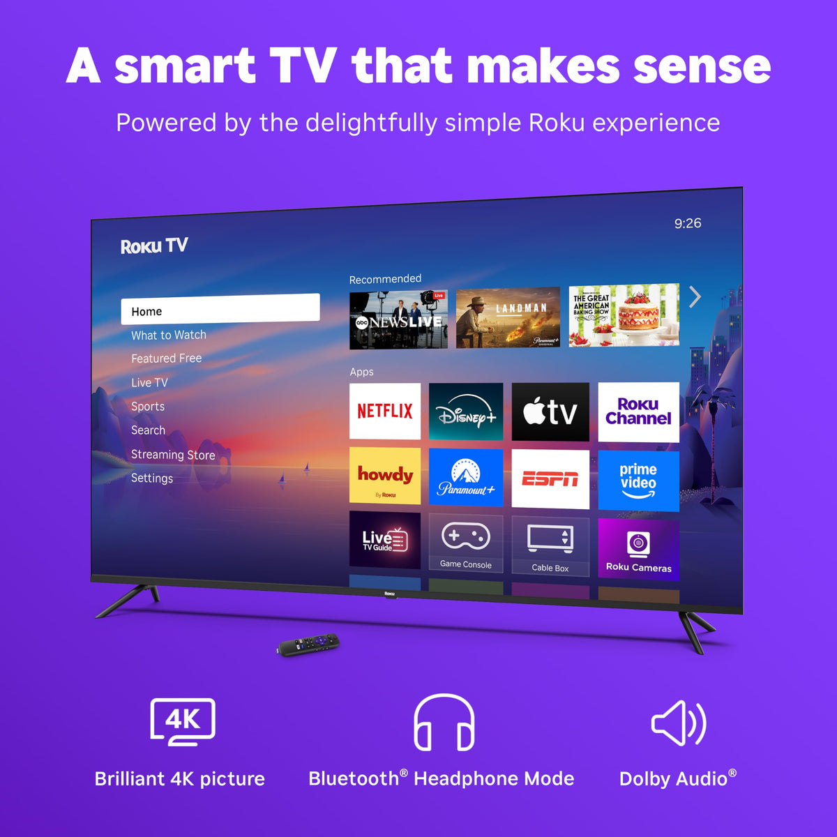 50-Inch 4K HDR LED Smart TV J6449