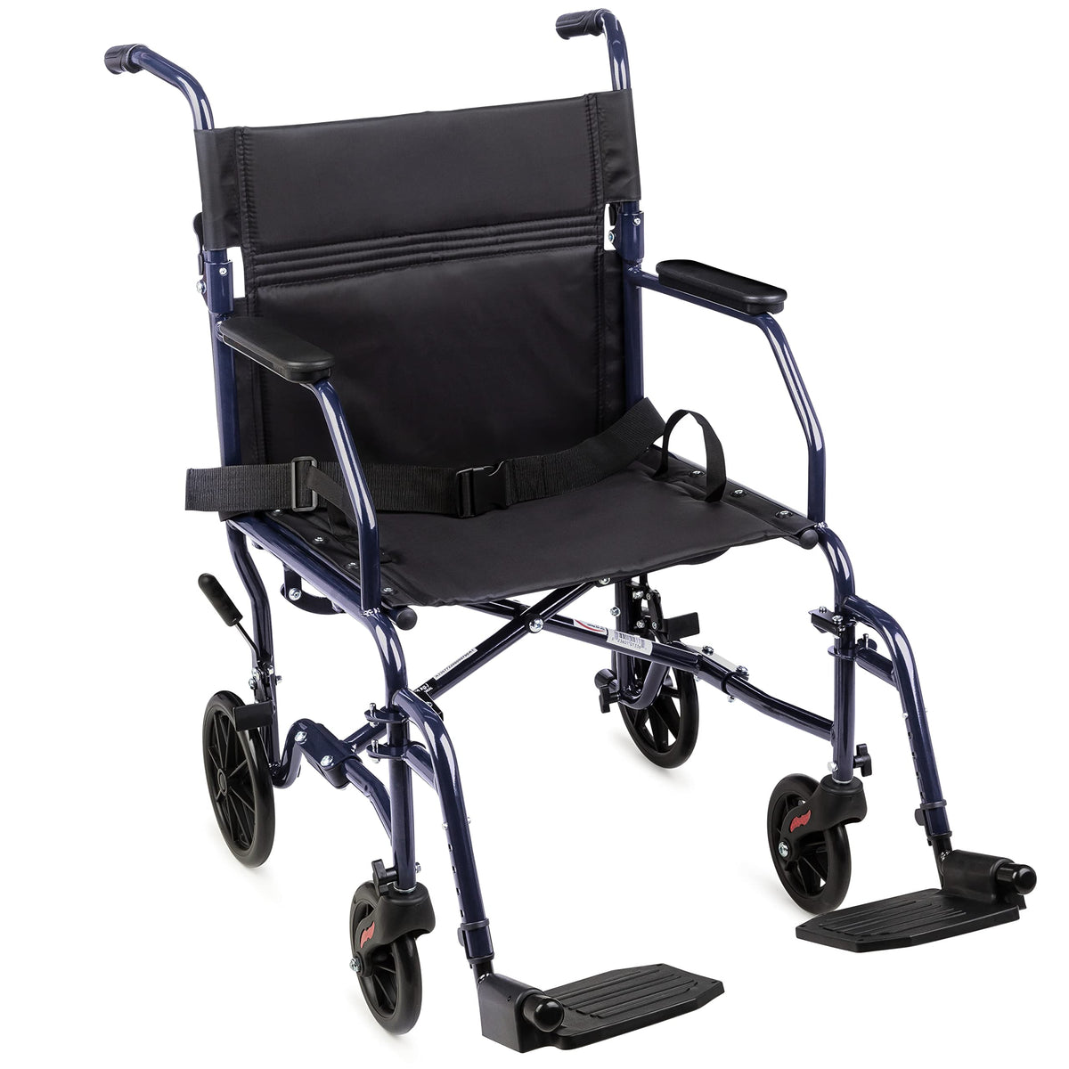Folding Transport Wheelchair with 19 inch Seat Y343