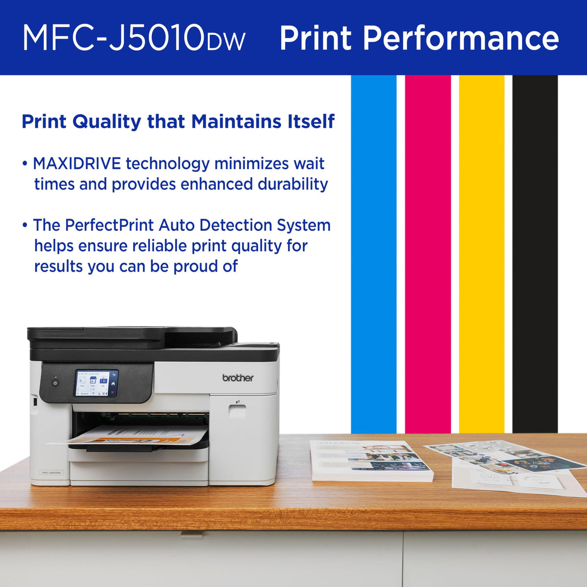 Wireless Color Inkjet All-in-One Printer with 2-Sided Copy & Scan V89120