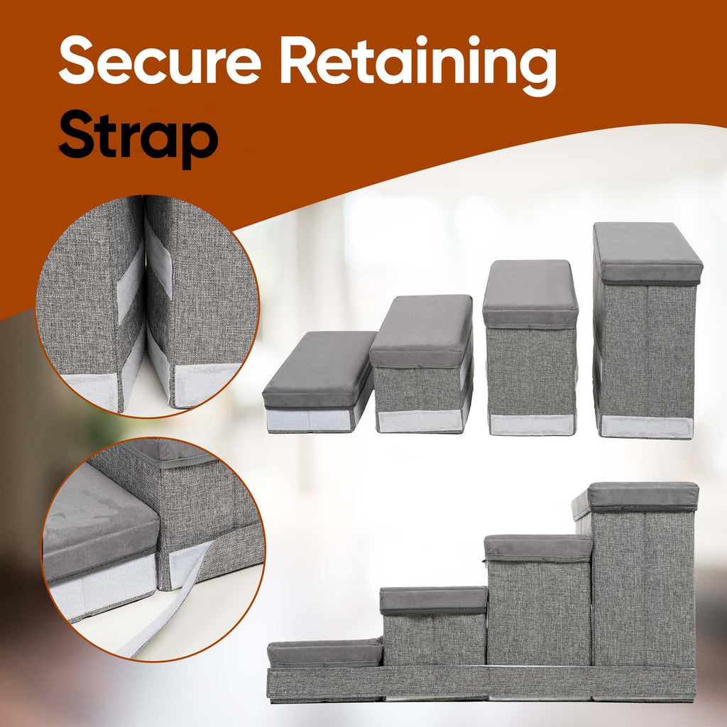 Foldable Pet Stairs with Storage B439251